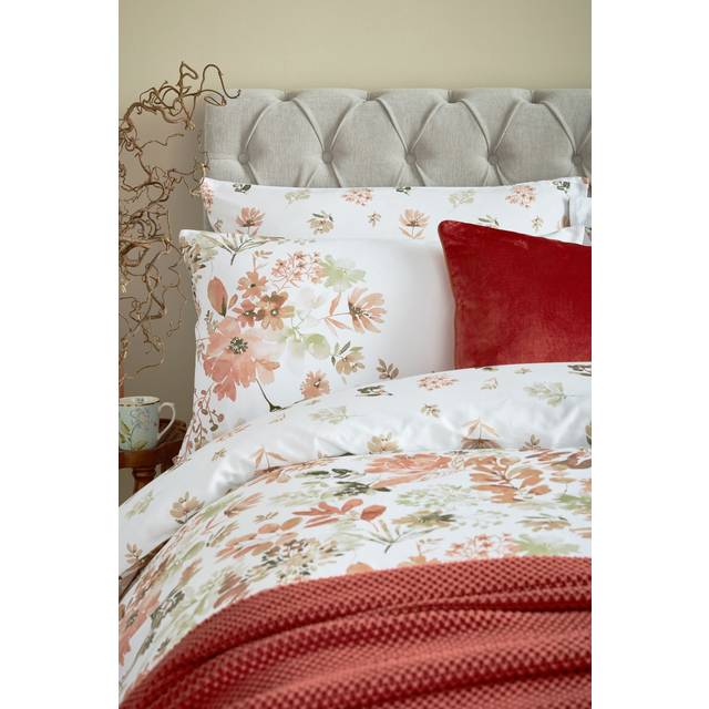 Laura Ashley Lewcombe Standard Pillowcase Pair, Terracotta