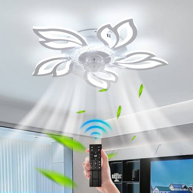 Ivy Bronx Bellewood 68cm Ceiling Fan with LED Lights Clear 30cm