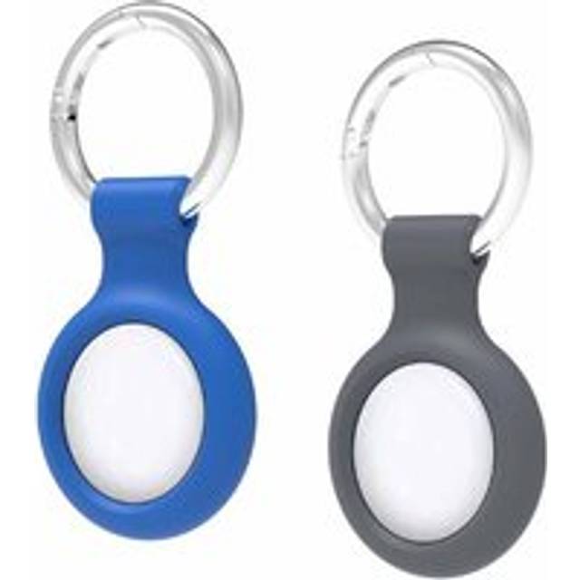 GOJI AirTag Ring Holder - Pack of 2, Blue,Silver/Grey