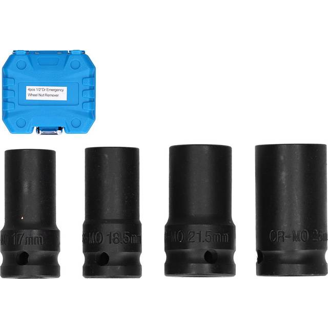 4pcs Locking Wheel Nut Removal Sockets Removers Extractors Kit Aluminum Alloy Car Tool