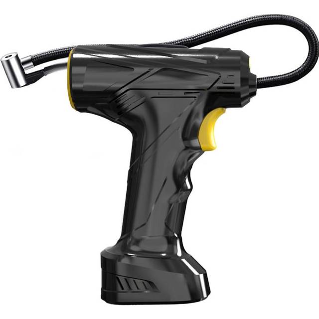 120W Car Air Pump Handheld Air Compressor Portable Tire Inflator Pressure Gauge with LED Light for black