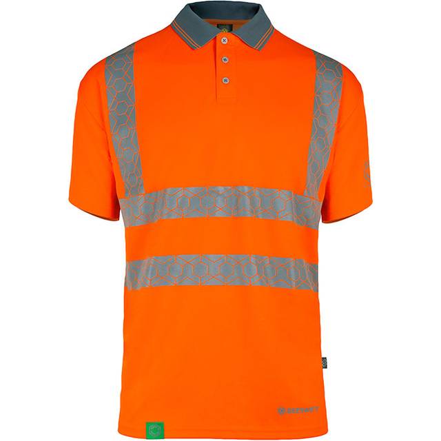 Envirowear Hi-Vis Polo Shirt Short Sleeve Orange - Small