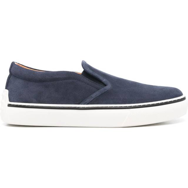 Tod's - suede slip-on sneakers - men - Rubber/Calf Suede/Calf Leather - 6.5 - Blue