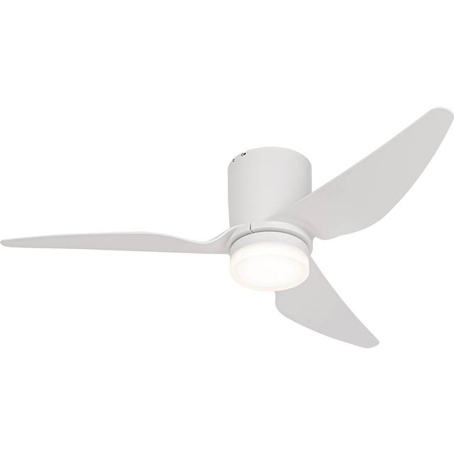Qazqa - Ceiling Fan White 123cm incl. led Dimmable with Remote Control - Patty