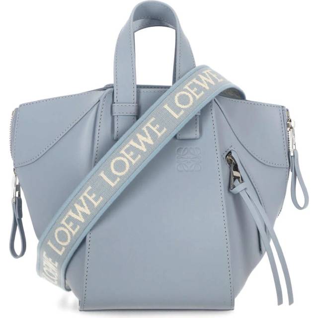 Loewe Anagram Motif Compact Shoulder Bag - Blue (Size H:21cm x D:19.5cm x W:14.5cm)