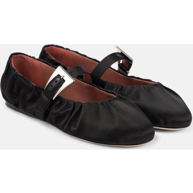 Paris Texas Sveva satin ballet flats - black (UK 8)