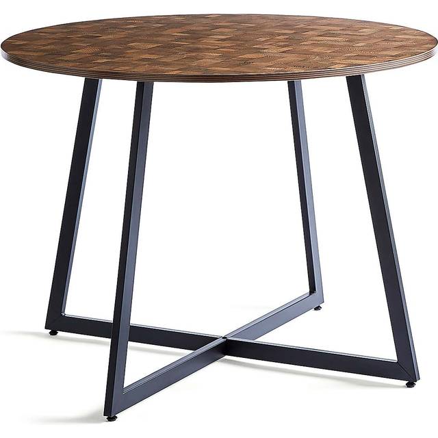 Brayden 4 Seater Round Dining Table - Black