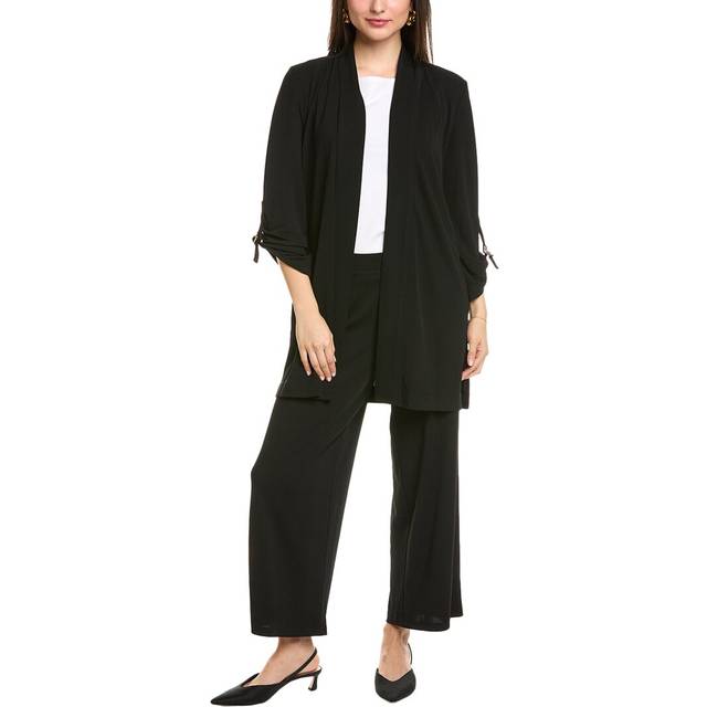 Anne Klein Drape Front D-Ring Cardigan