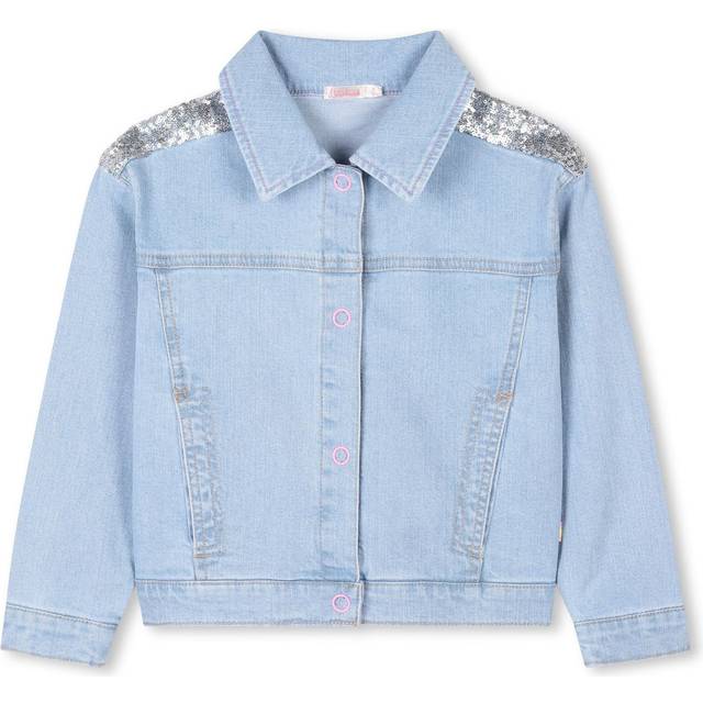 Billieblush Girls Blue Denim & Sequin Jacket - 5 year