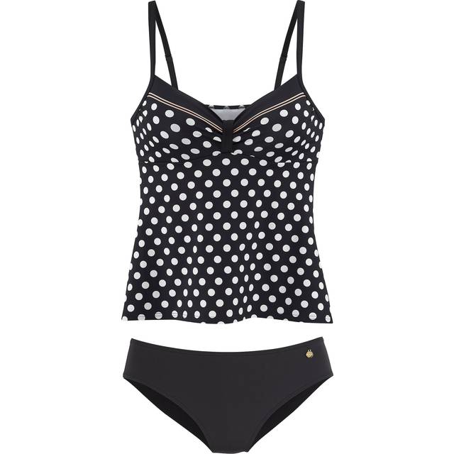 LASCANA Tankini sort / hvid - MxC