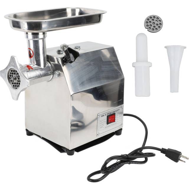 Electric Meat Grinder Commercial Meat Mincer Aluminum Alloy Multifunctional Food Processor Silver L