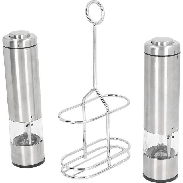 Electric Pepper Grinder Battery Powered 20g Stainless Steel Multifunctional with Stand Electric L