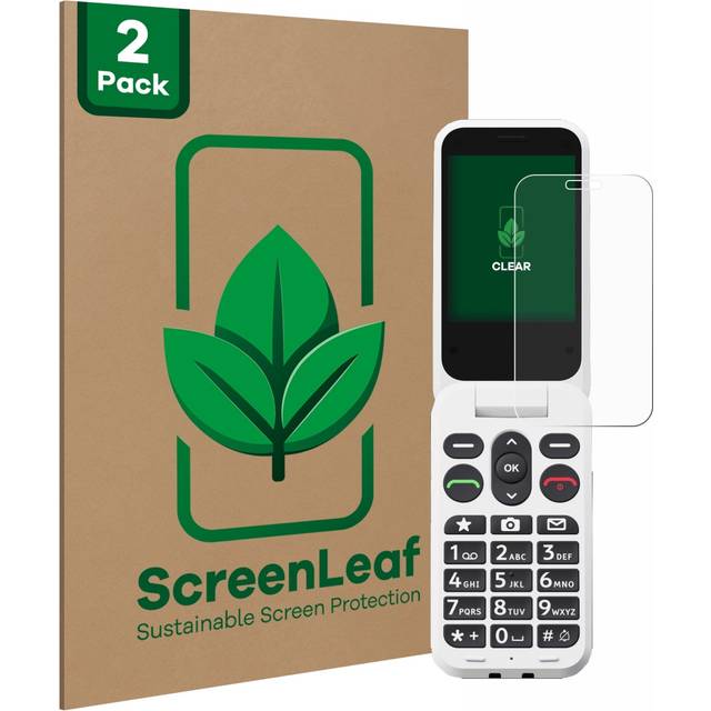 2x screenleaf screen protector for doro leva l20 sustainable protection