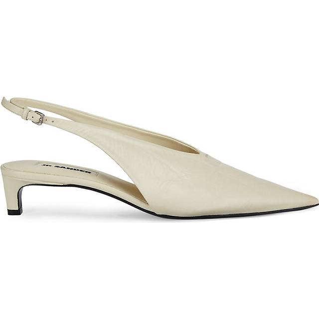 Jil Sander Leather slingback pumps