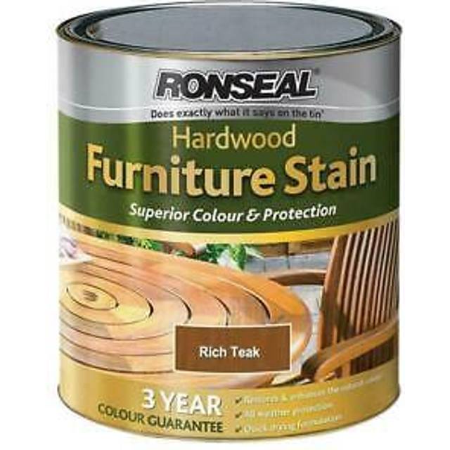 Ronseal 36430 Ultimate Protection Hardwood Garden Furniture Stain Rich Teak 750m