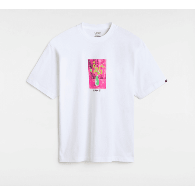 Vans - Floral Décor T-Shirt, Man, White, Size: M