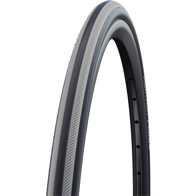 Schwalbe Rightrun Plus Wheelchair Tyre, Grey Stripes, 25-540 (24X1.00 Inch)