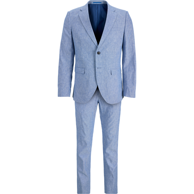 JACK & JONES Jprriviera Linen Suit Slim Fit |Blå |50