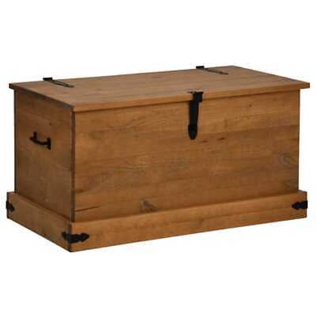 Förvaringskista HALDEN 91x48x47 cm massiv trä furu