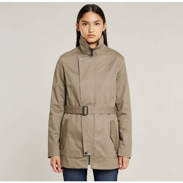 Short Trench Coat - Beige - Women