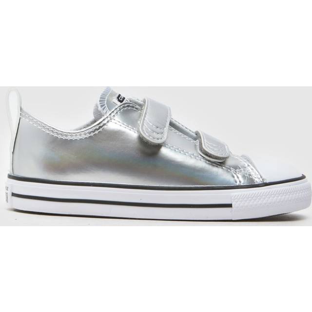 Converse Silver All Star Lo 2v Toddler Trainers