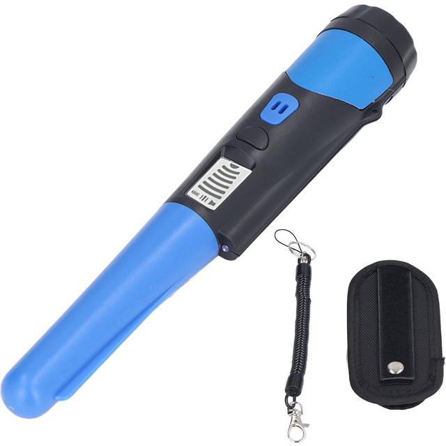 Metal Detector High Sensitivity Metal Detecting Tool with LCD Display and Flashlight Function Blue
