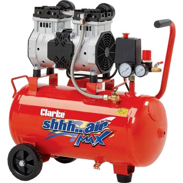 Clarke Clarke SHHH24/150 Shhh Air Max 7cfm 24 Litre 1.5HP Low Noise Compressor (230V)