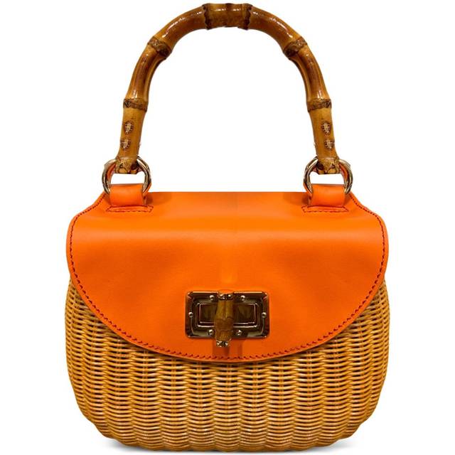 SERPUI - Consuelo top-handle bag - women - Vegetal Leather/Wicker - One Size - Neutrals