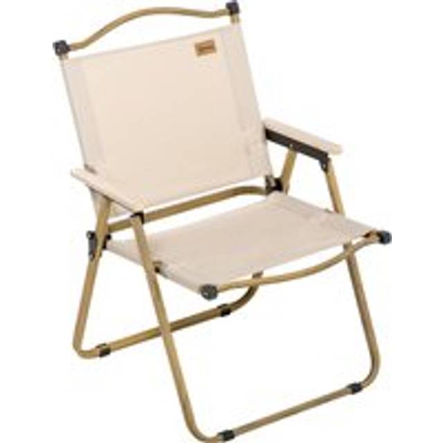 Outsunny Camping Chair for Adults, Lightweight Folding Chair, Portable Chair for Camping, Fishing, Beach and Outdoor Travel, Khaki