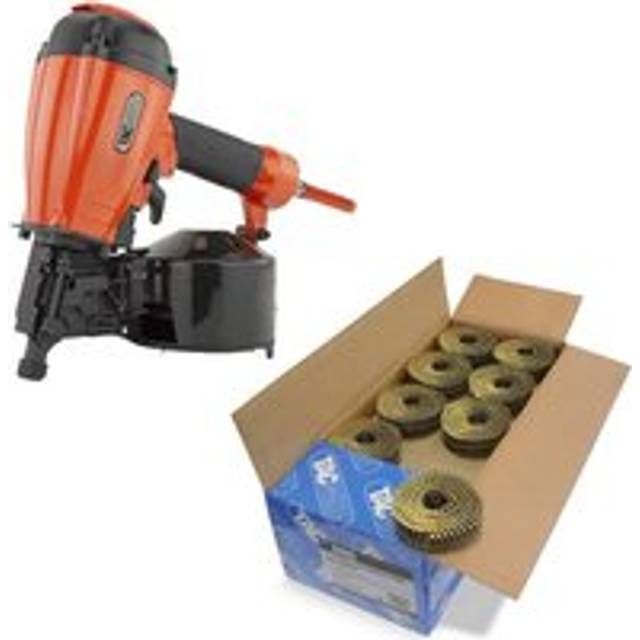 FCN55V Coil 57mm Air Framing Nailer + 14,400 2.1 x 40mm Galvanised Nails - Tacwise