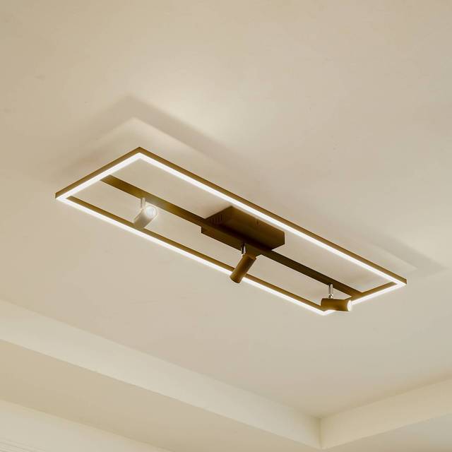 Lucande - led Ceiling Light 'Yvor' made of Aluminium for Living Room & Dining Room