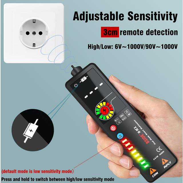 BSIDE S1CL Dual Mode True RMS Digital Multimeter & Voltage Detector Handheld Smart Universal Meter S1CL black