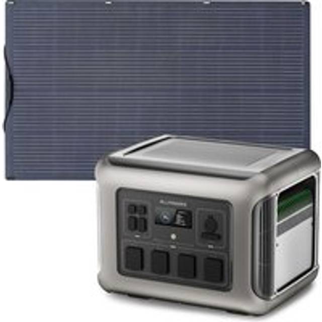 Allpowers - Portable Power Station, Solar Generator 2016Wh LiFePO4 with 100W Flexible Monocrystalline Solar Panel for rv, Home Backup, Emergency,