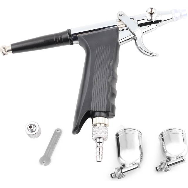 Multi Purpose 2 Cups Side Feed Spray Gun Trigger Airbrush for Art Painting 166