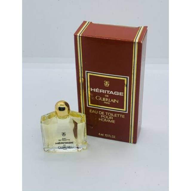 Heritage de guerlain 4ml miniature eau de toilette pour homme mens fragrance