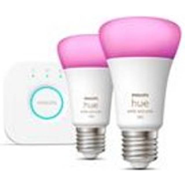 Philips Hue White and Colour Ambiance E27 Starter Kit with Bridge
