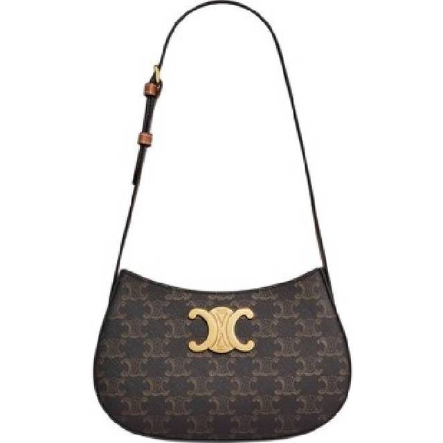 Celine Tilly Handbag - Gold Tone (Size 9  x 5  x 2)