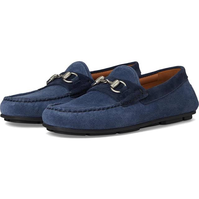Allen Edmonds Sebastian Bit Driving Loafer in Navy Suede Mix, size 8.5 D