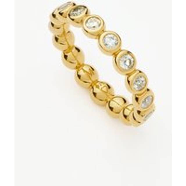 Tennis Eternity Stacking Ring | 18ct Gold Vermeil Cubic Zirconia