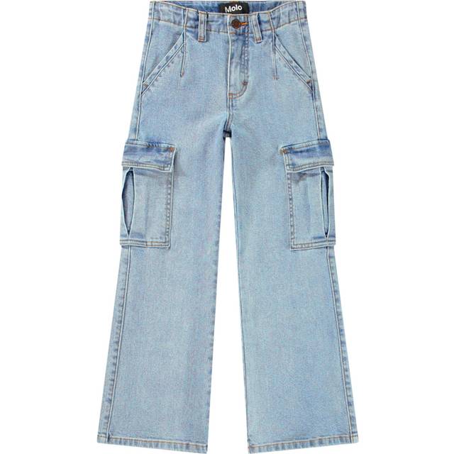 Molo Girls Blue Denim Cargo Skirt - 5-6 year