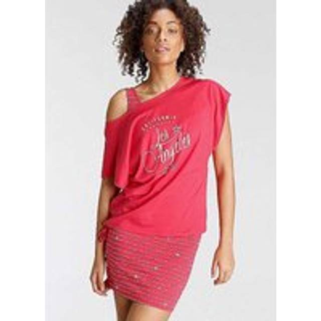 KangaROOS Printed Two Piece Jersey Dress - Red
