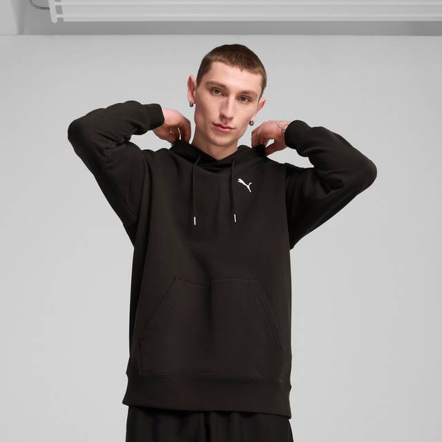 PUMA Wardrobe Ess Relaxed Hoodie Men, Black, size 2XL (2XL)