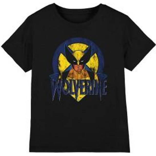 (7-8 Years, Black) Marvel Childrens/Kids X-Men Wolverine Retro T-Shirt