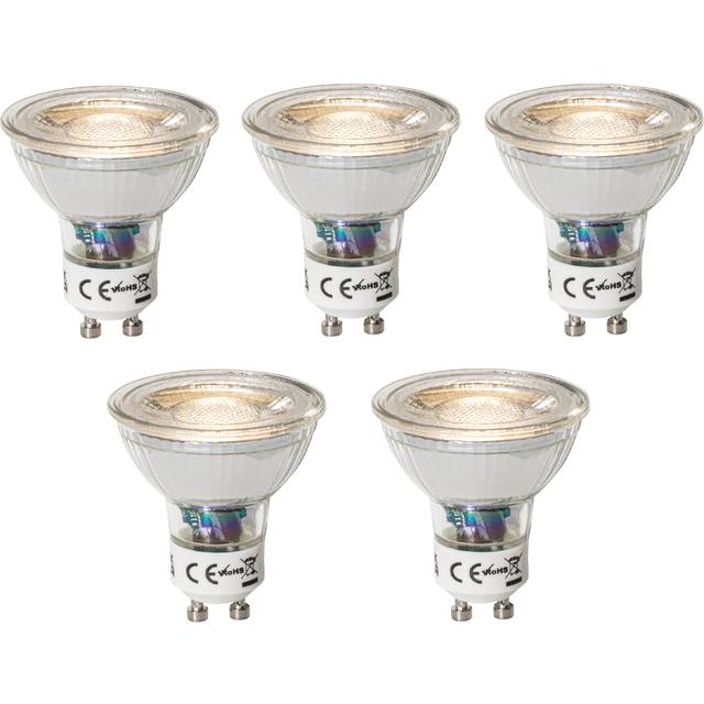 Luedd - Set of 5 GU10 dimbare led lamp 3W 200 lm 3000K