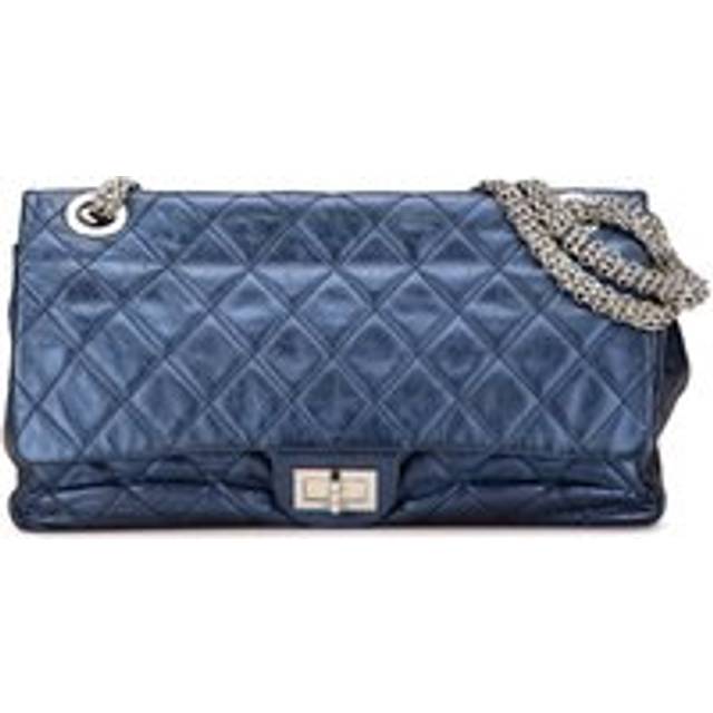 Womens Preloved Timeless Classic Flap Bag Wo - Blue Shoulder Bags - One Size