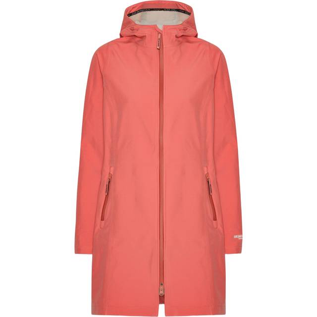 ILSE JACOBSEN Softshell Raincoat Dam Regnjackor Stl. 38 - Från Magasin - Spiced Coral (38)