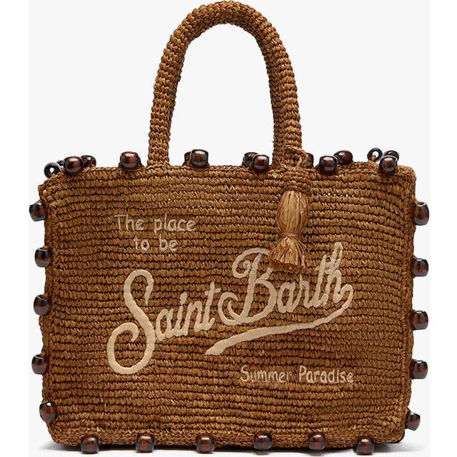 Colette rafia handbag with Logo embroidery - MC2 SAINT BARTH - gender_Woman - Brown (UNI)
