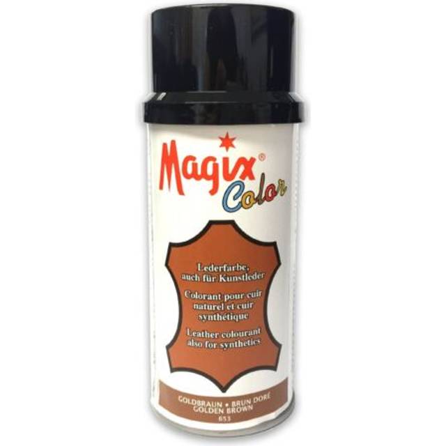 Magix 180ml leather vinyl dye paint spray shoes boots car seats sofas golden bro