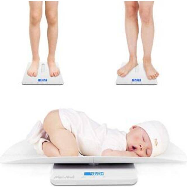 Baby Scales Baby Weighing Scale Infant Scale Weight Digital Pet Scale Newborn Baby Scale with Hold Function Blue Backlight WeightMax100kg and Height