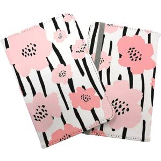 Pastel Pink Flowers Passport Cover - Pink